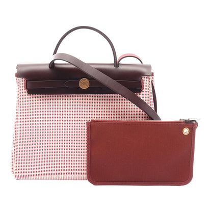 Hermès Toile Criss Viking Vache Hunter Herbag Zip 31