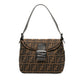 Fendi Zucca Canvas Double Flap Mamma