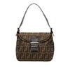 Fendi Zucca Canvas Double Flap Mamma