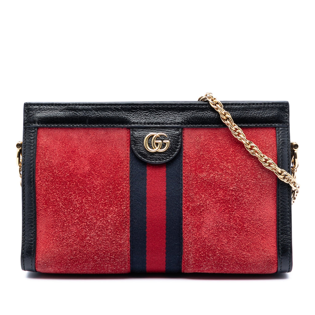 Gucci Small Suede Ophidia Chain Crossbody