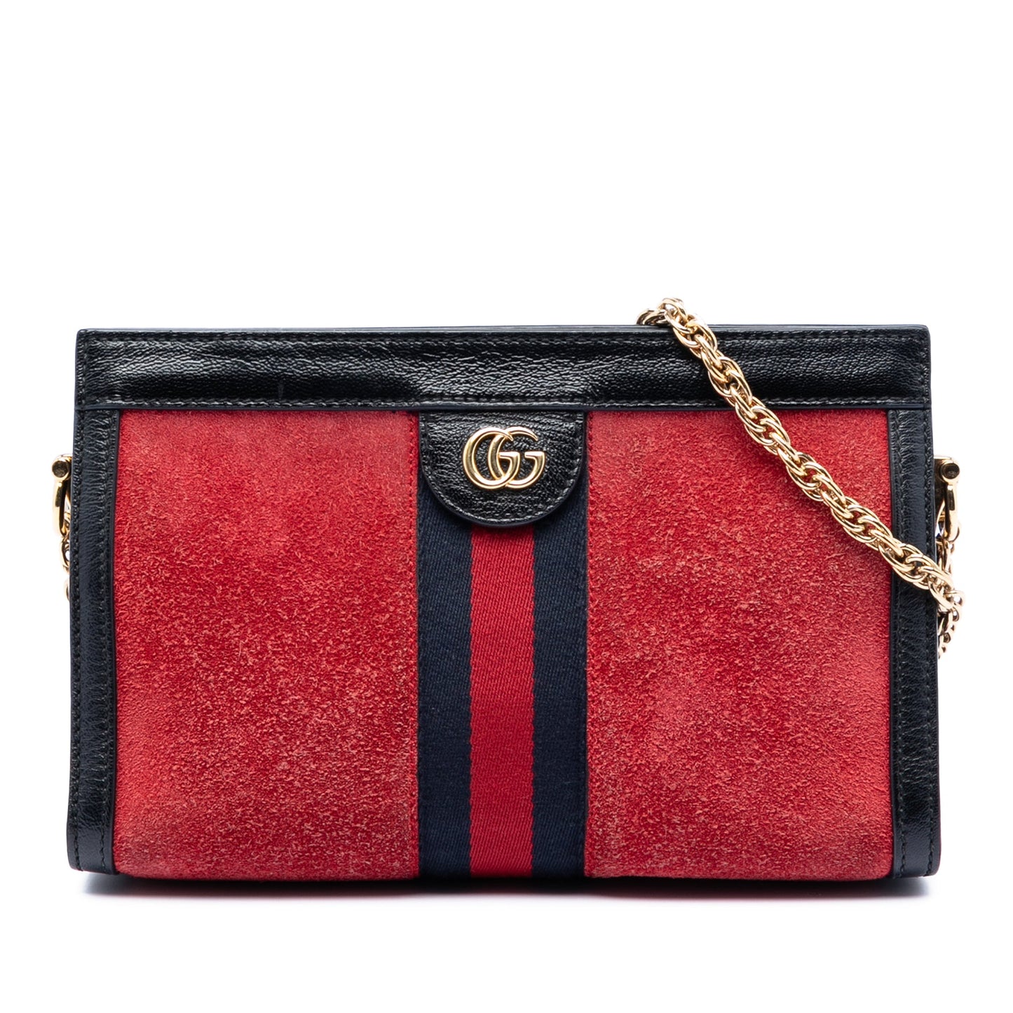 Gucci Small Suede Ophidia Chain Crossbody