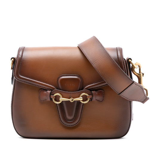 Gucci Medium Leather Lady Web Crossbody