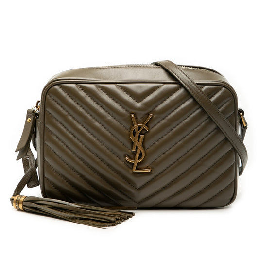 Saint Laurent Matelasse Leather Monogram Lou Camera Bag
