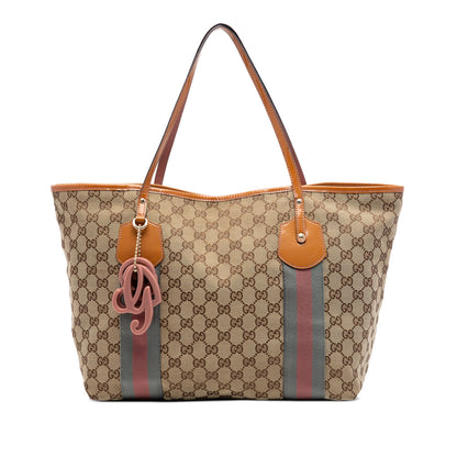 Gucci GG Canvas Web Jolie Tote