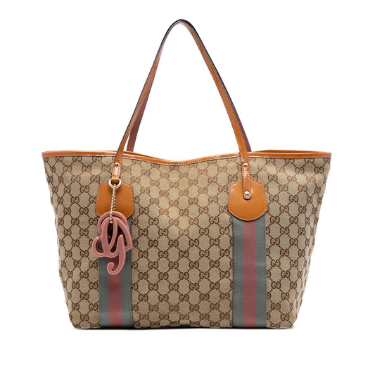 Gucci GG Canvas Web Jolie Tote