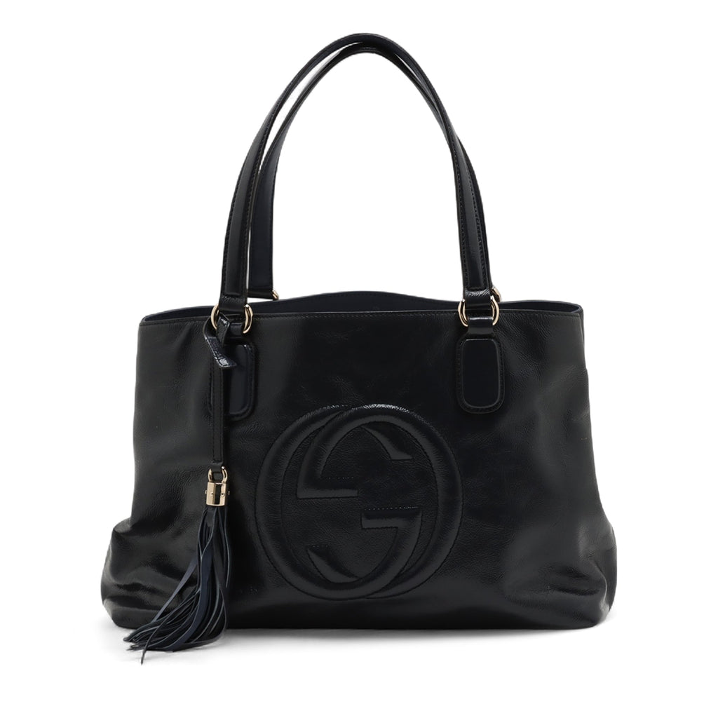 Gucci Medium Patent Soho Working Satchel