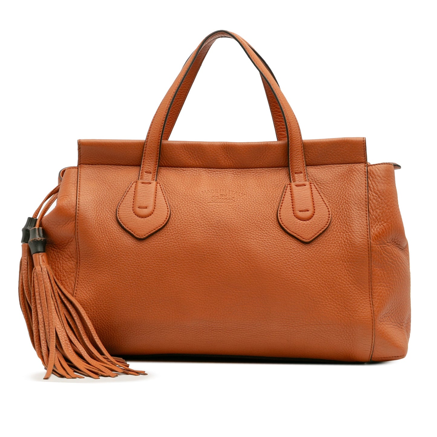 Gucci Leather Lady Tassel Top Handle Bag