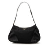 Prada Leather Trimmed Tessuto Shoulder Bag