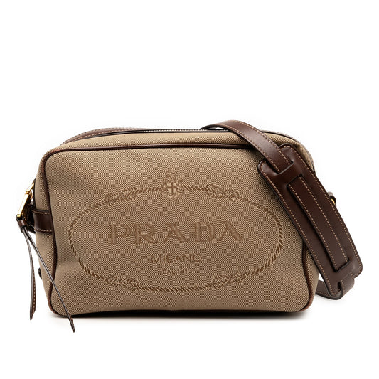 Prada Canvas Canapa Logo Crossbody