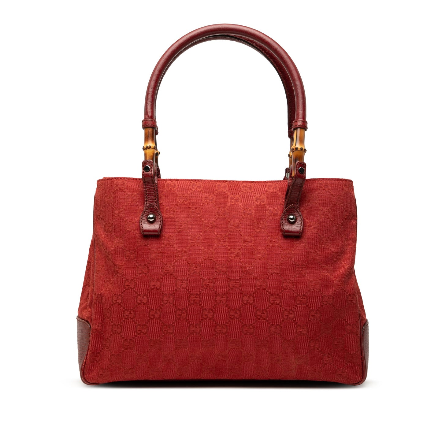 Gucci GG Canvas Bamboo Tote