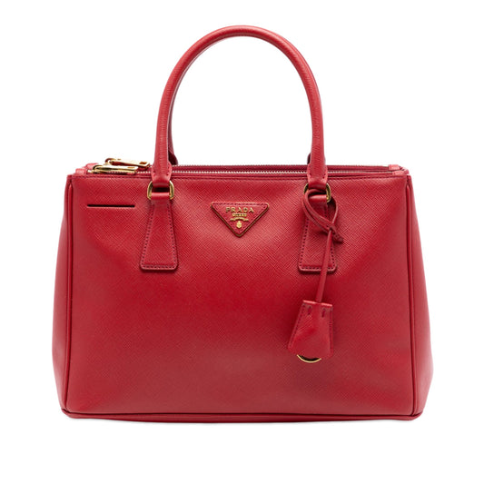 Prada Small Saffiano Lux Galleria Double Zip Satchel