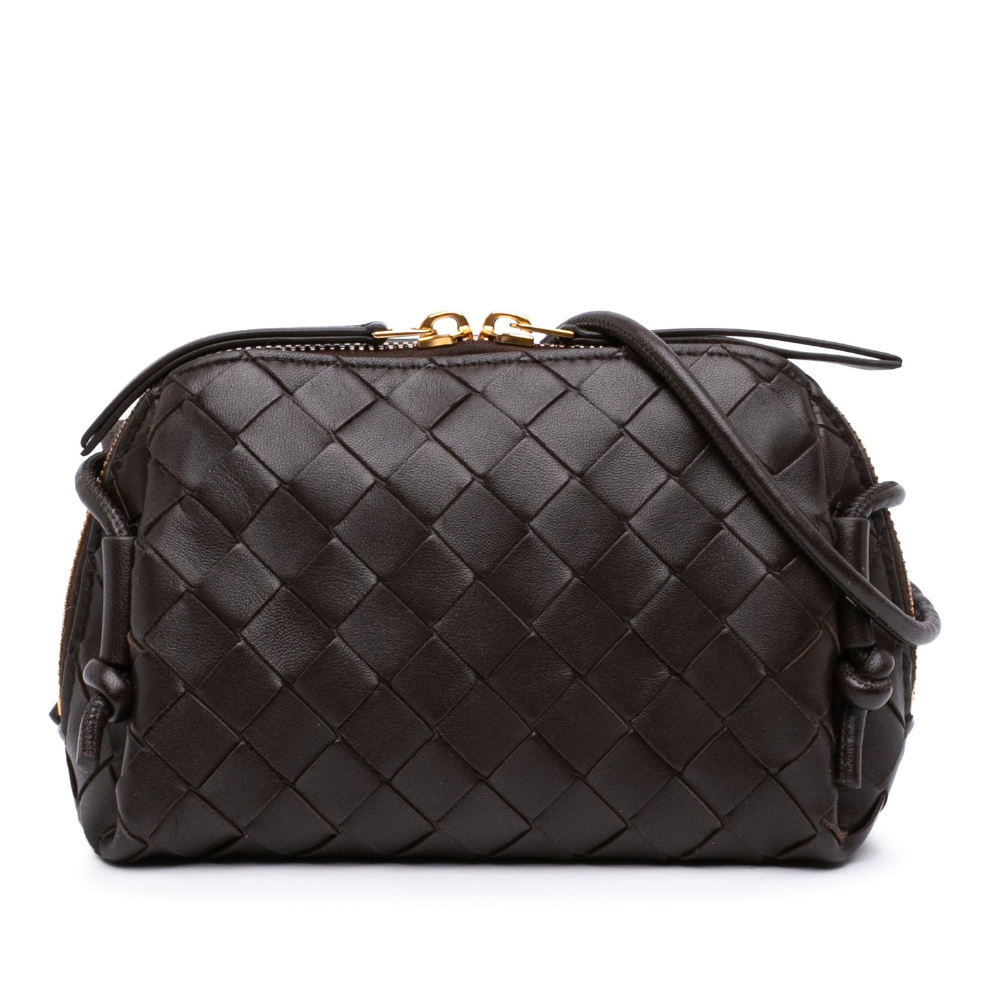 Bottega Veneta Mini Lambskin Intrecciato Loop Camera Bag