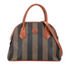 Fendi Pequin Coated Canvas Dome Satchel