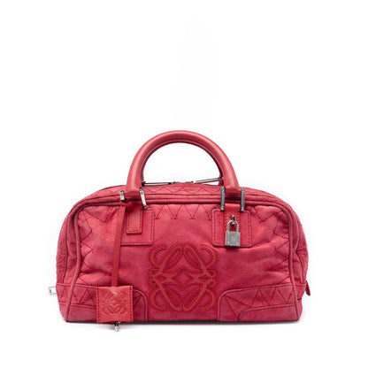 Loewe Stitched Suede Amazona 28