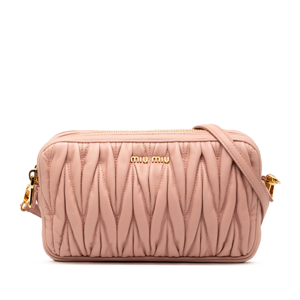 Miu Miu Matelasse Leather Crossbody