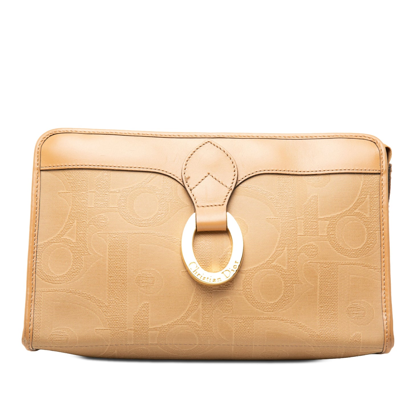 Dior Diorissimo Trotter Coated Canvas Clutch