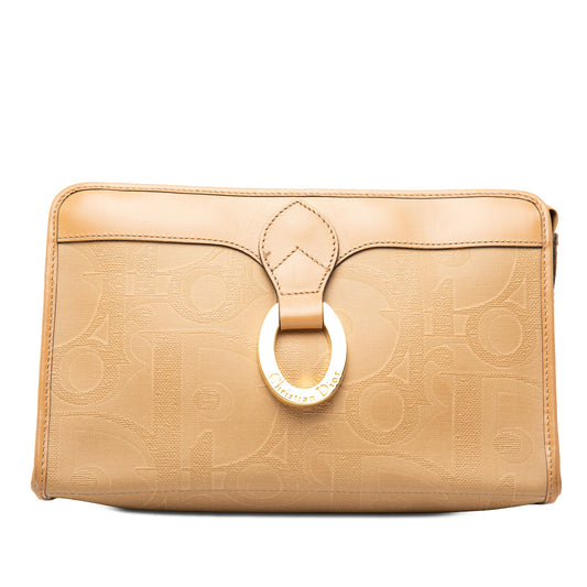 Dior Diorissimo Trotter Coated Canvas Clutch