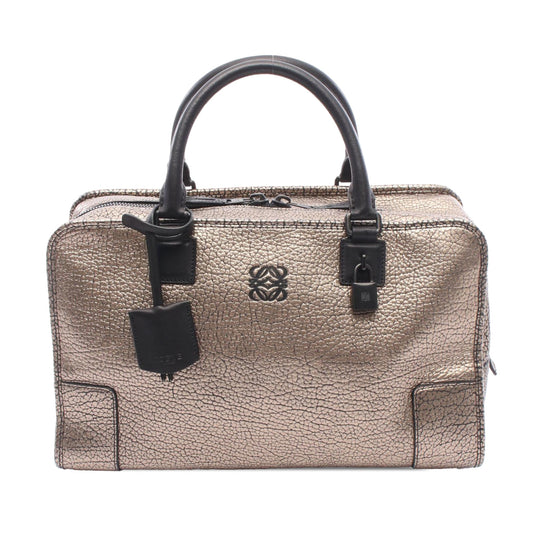 Loewe Cracked Metallic Leather Amazona 36