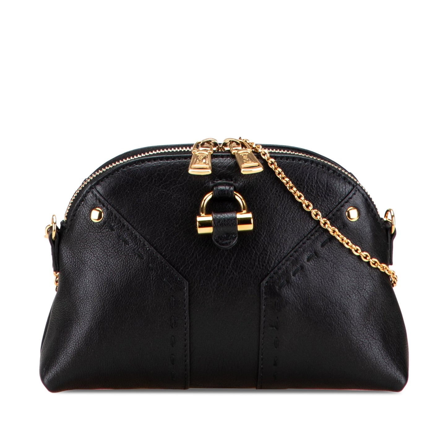 Saint Laurent Mini Leather Muse Chain Bag