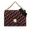 Dior Large Oblique Canvas and Velvet Diorama Flap