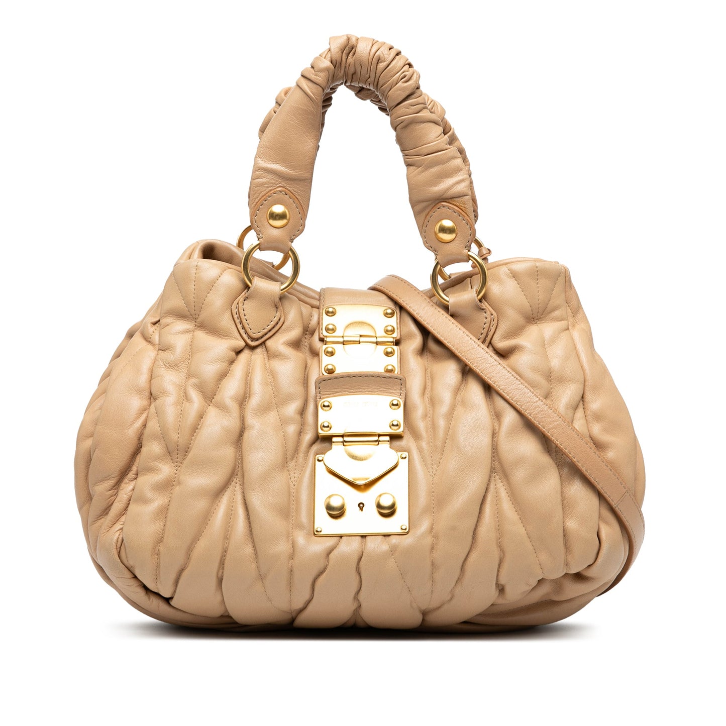 Miu Miu Matelasse Nappa Coffer Satchel