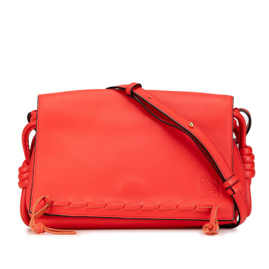 Loewe Leather Flamenco Knot Whipstitch Crossbody