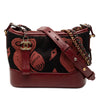 Chanel Small Knit and Calfskin Owl Print Gabrielle Hobo