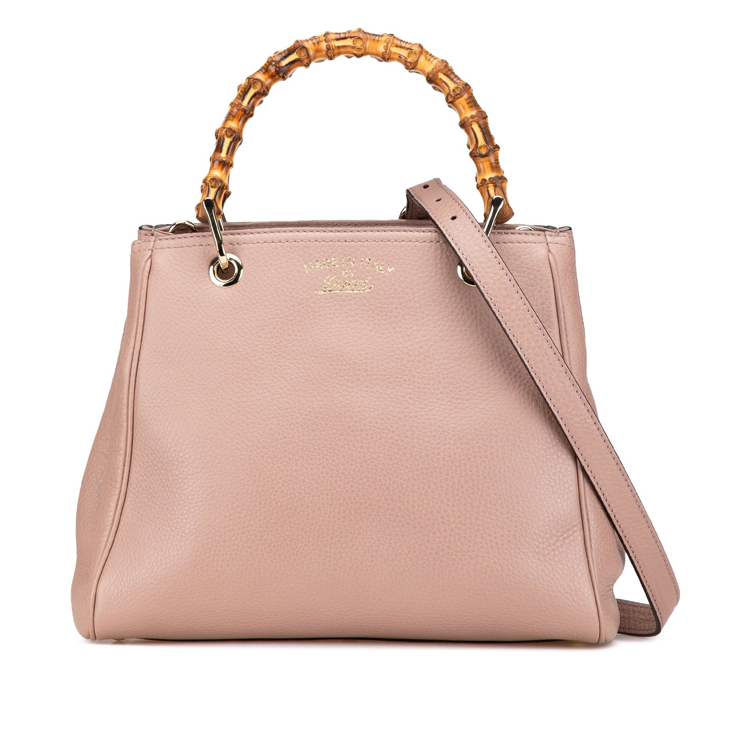 Gucci Small Calfskin Bamboo Shopper Satchel