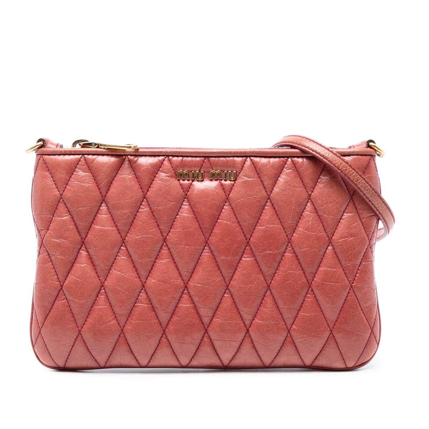 Miu Miu Matelasse Lambskin Crossbody
