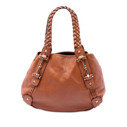 Gucci Canvas Horsebit Pelham Shoulder Bag