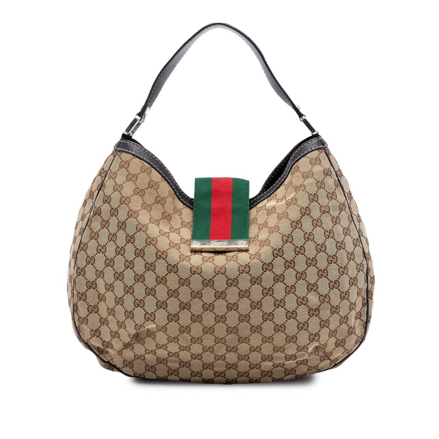 Gucci Large GG Canvas Web New Ladies Hobo