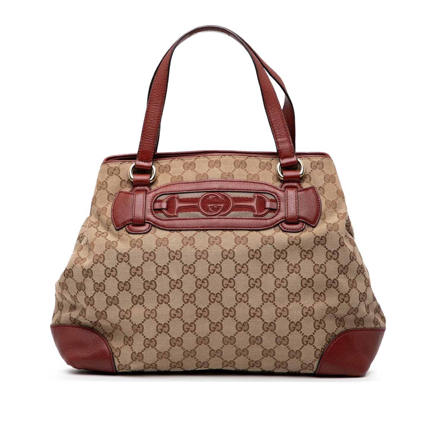 Gucci Medium GG Canvas Web Dressage Tote