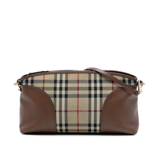 Burberry Haymarket Check Canvas Chichester Crossbody