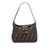 Fendi Zucca Canvas Shoulder Bag
