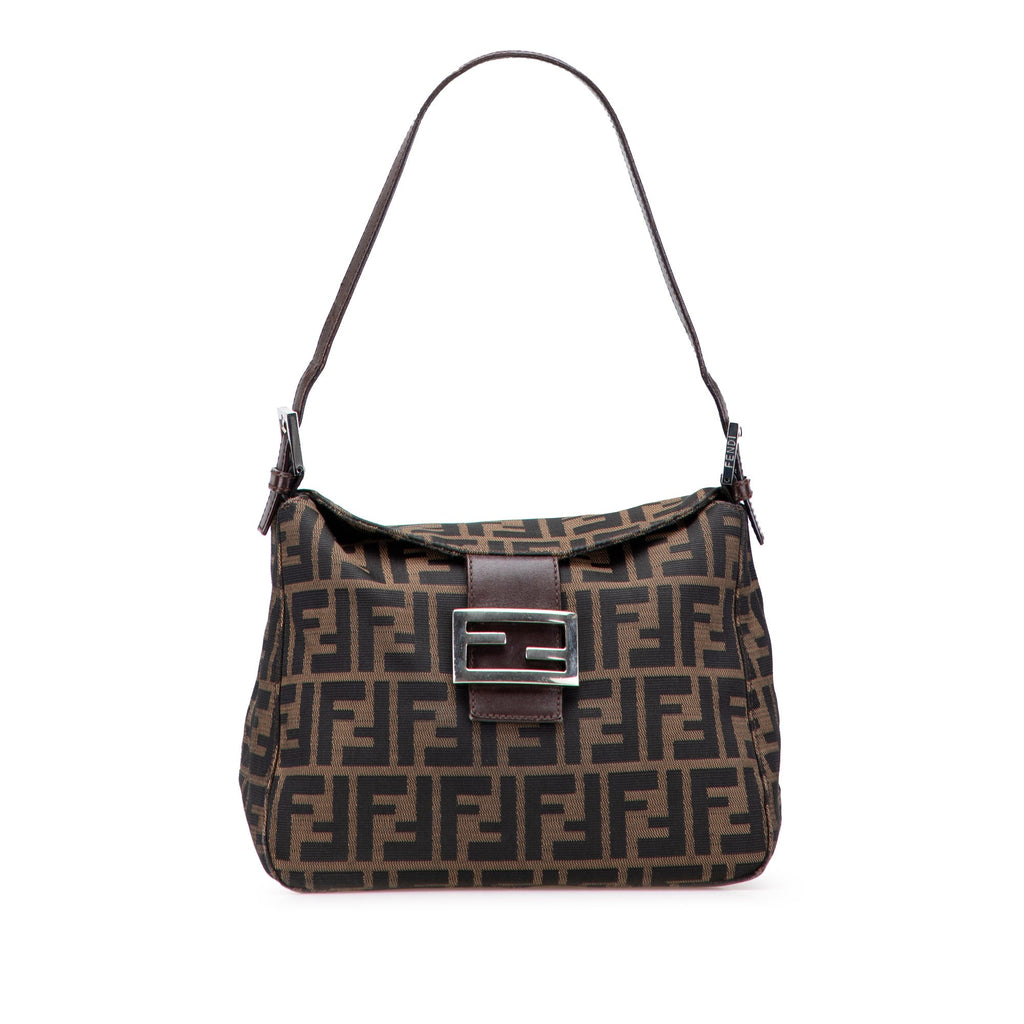 Fendi Zucca Canvas Shoulder Bag