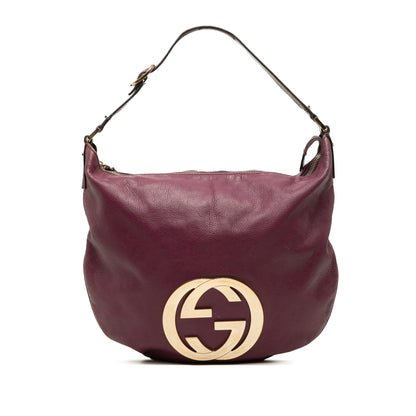 Gucci Calfskin Interlocking G Blondie Hobo