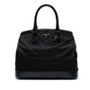 Prada Saffiano Vernice Trimmed Tessuto Parabole Tote