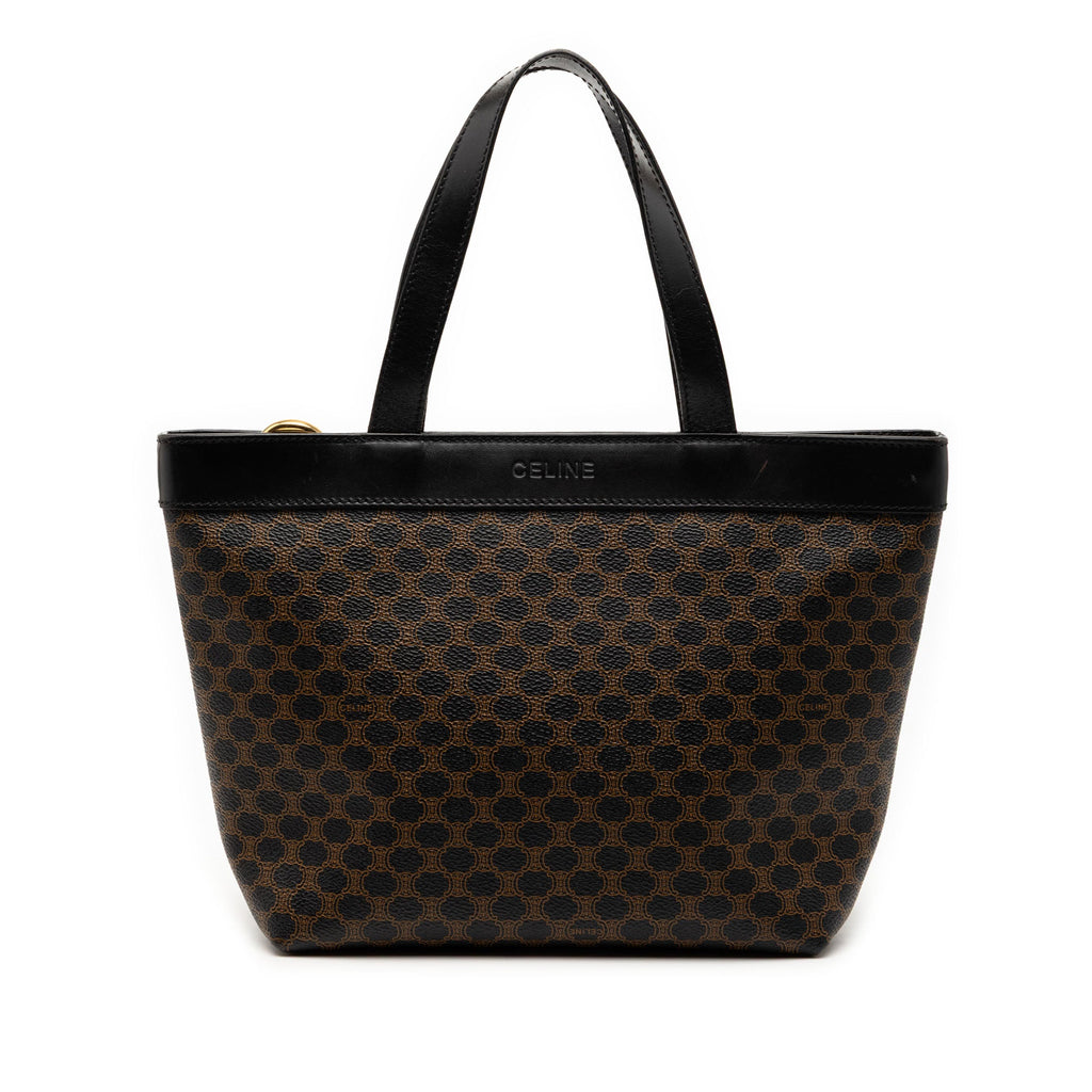 Celine Macadam Coated Canvas Handbag