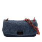 Prada Denim Gaufre Resin Chain Shoulder Bag
