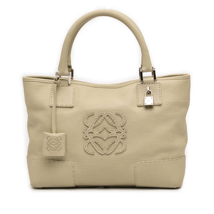 Loewe Leather Fusta 30 Anagram Tote Bag