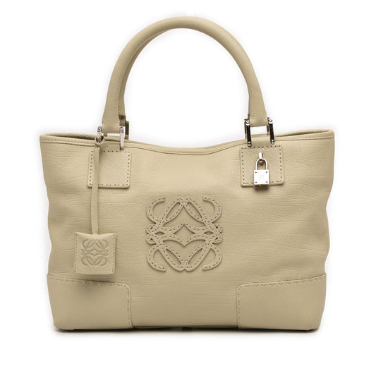 Loewe Leather Fusta 30 Anagram Tote Bag
