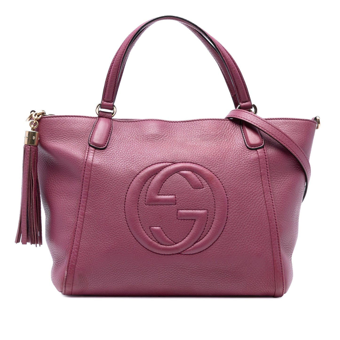 Gucci Small Pebbled Leather Soho Cellarius Satchel