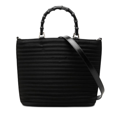 Gucci Nylon Bamboo Satchel