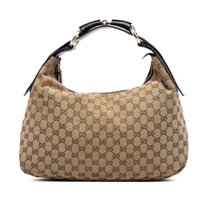 Gucci GG Canvas Horsebit Hobo