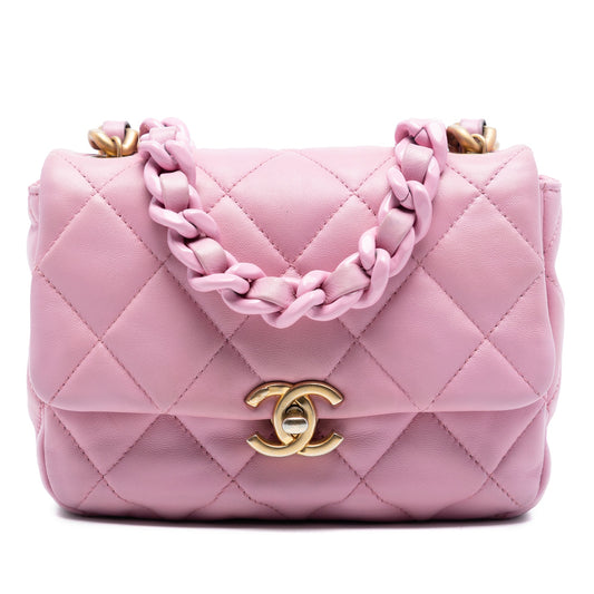 Chanel Mini Quilted Lambskin Candy Chain Flap
