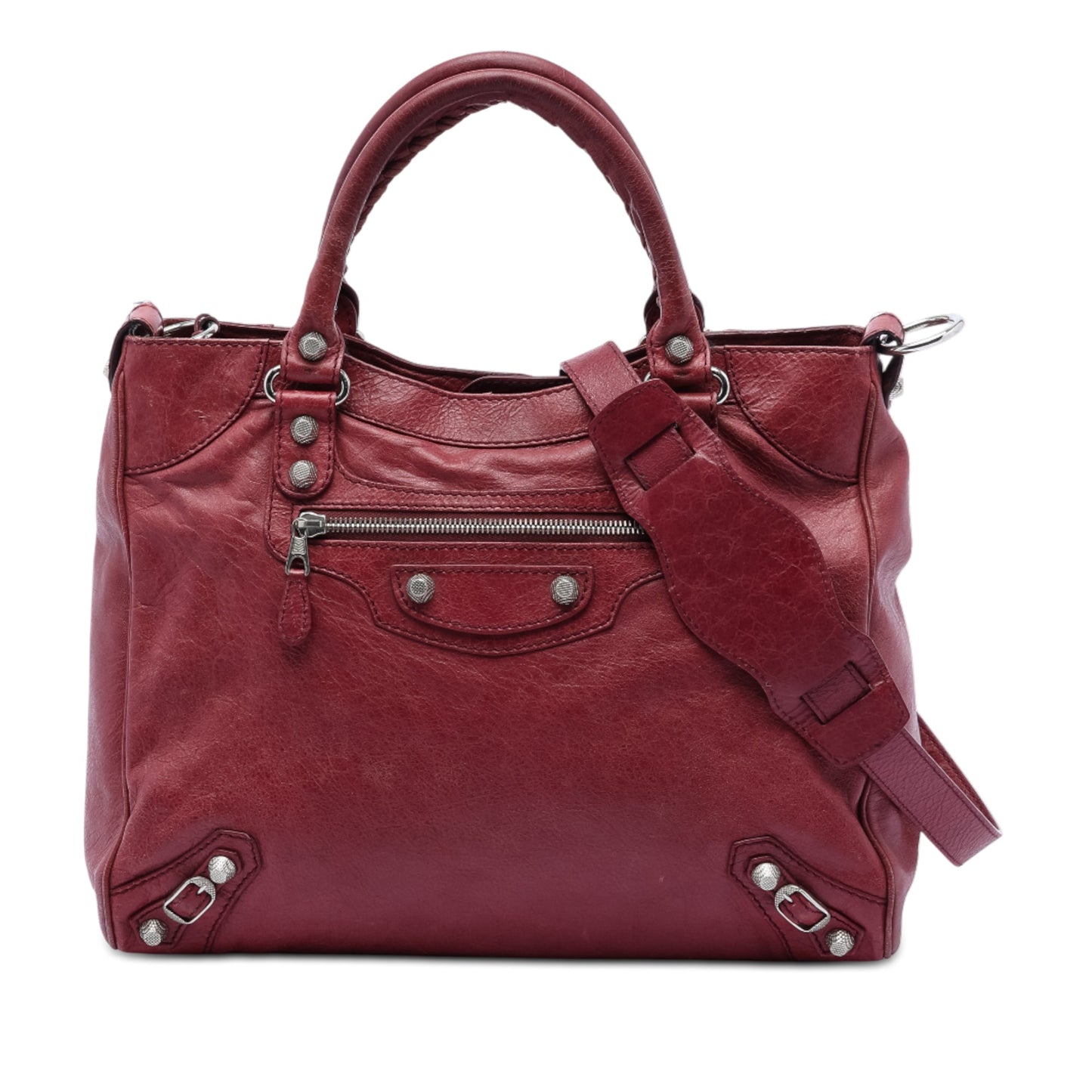 Balenciaga Lambskin Motocross Giant 12 Velo Satchel