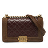 Chanel Old Medium Quilted Distressed Calfskin Boy Flap