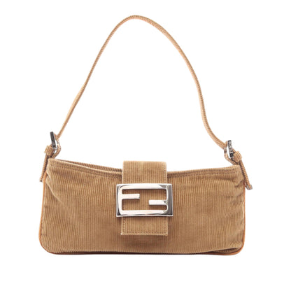Fendi Corduroy Shoulder Bag