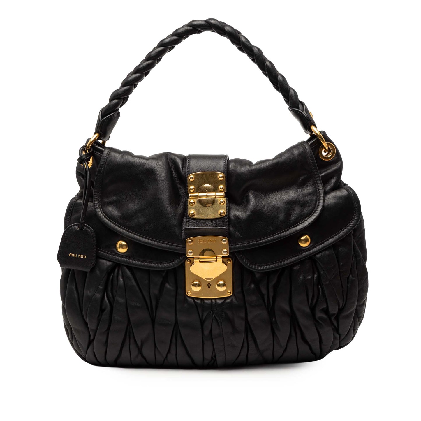 Miu Miu Matelasse Nappa Coffer Satchel