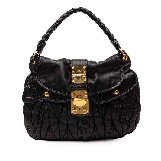 Miu Miu Matelasse Nappa Coffer Satchel